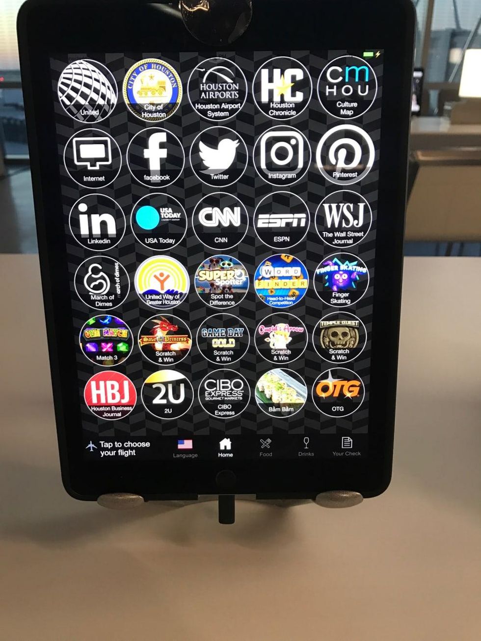 IAH Terminal C North iPad