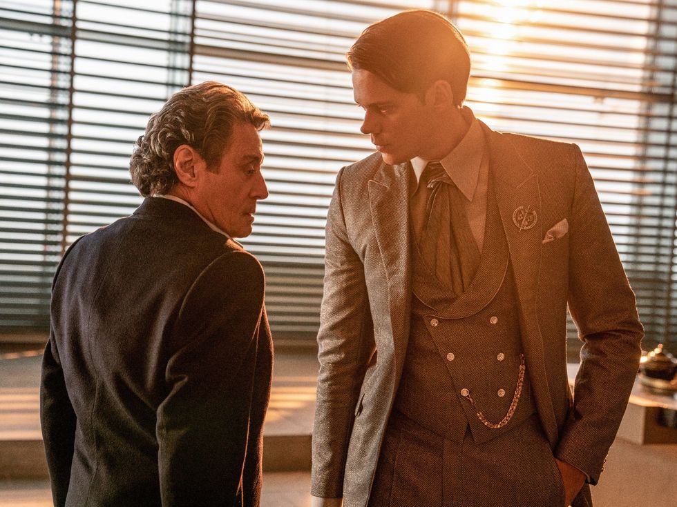 Ian McShane and Bill Skarsg\u00e5rd in John Wick: Chapter 4