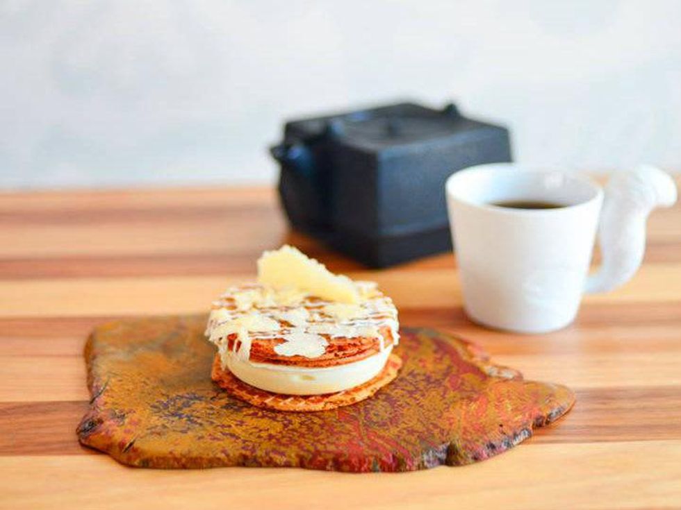 Ice cream sandwich at Qui restaurant in Austin