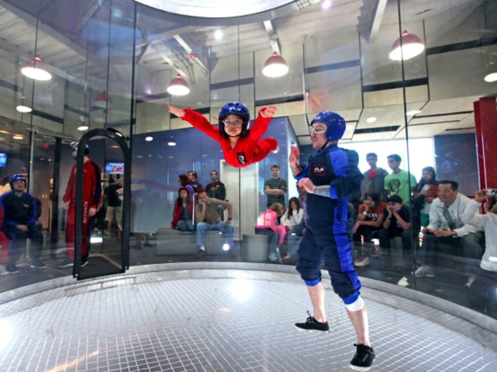 iFLY kid floating