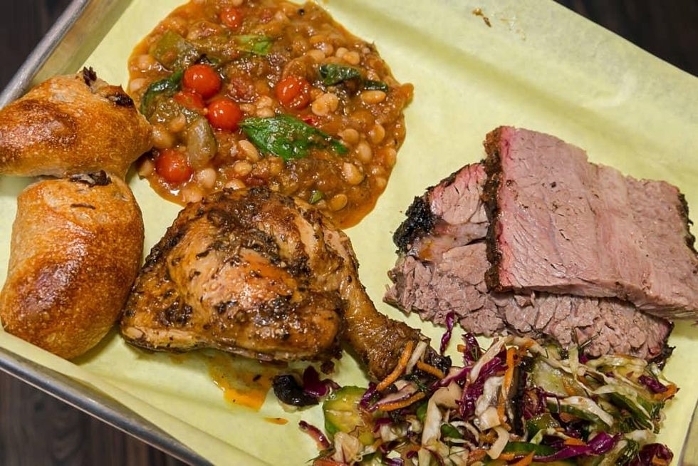 IHWSH father's day cookout plate of food