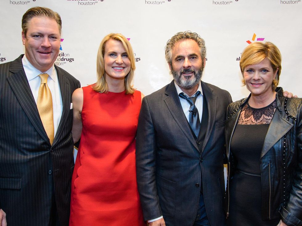 Ike Epley, from left, Chandos Epley, David Feherty and Miriam Westmoreland at The Council fall luncheon November 2013