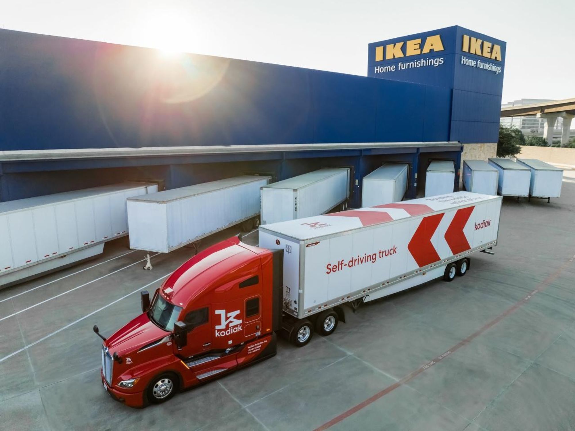 IKEA self-driving delivery autonomous Houston Dallas Kodiak Robotics
