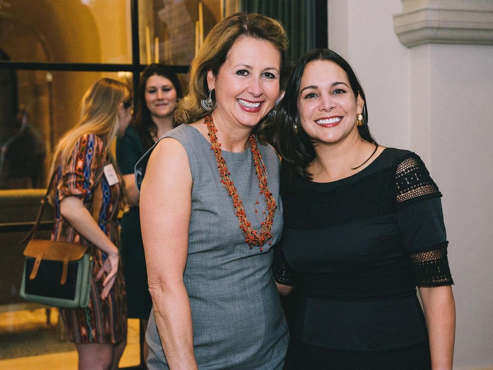 Ileana Trevi\u00f1o, left, and Alina Garcia at The Memorial Hermann at the Under the Boardwalk kickoff party
