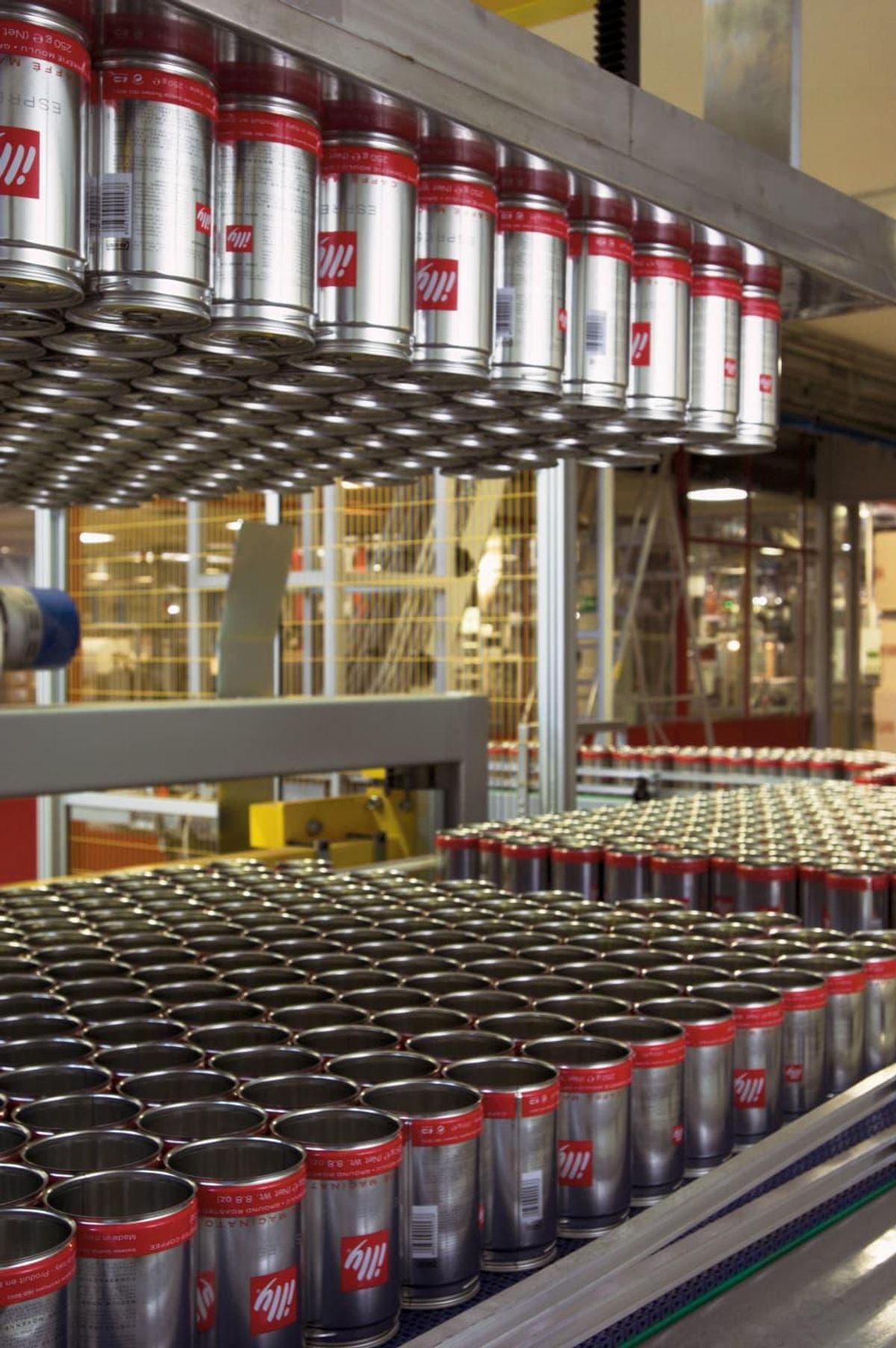 Packaging the coffee at the illy factory. CultureMap Houston