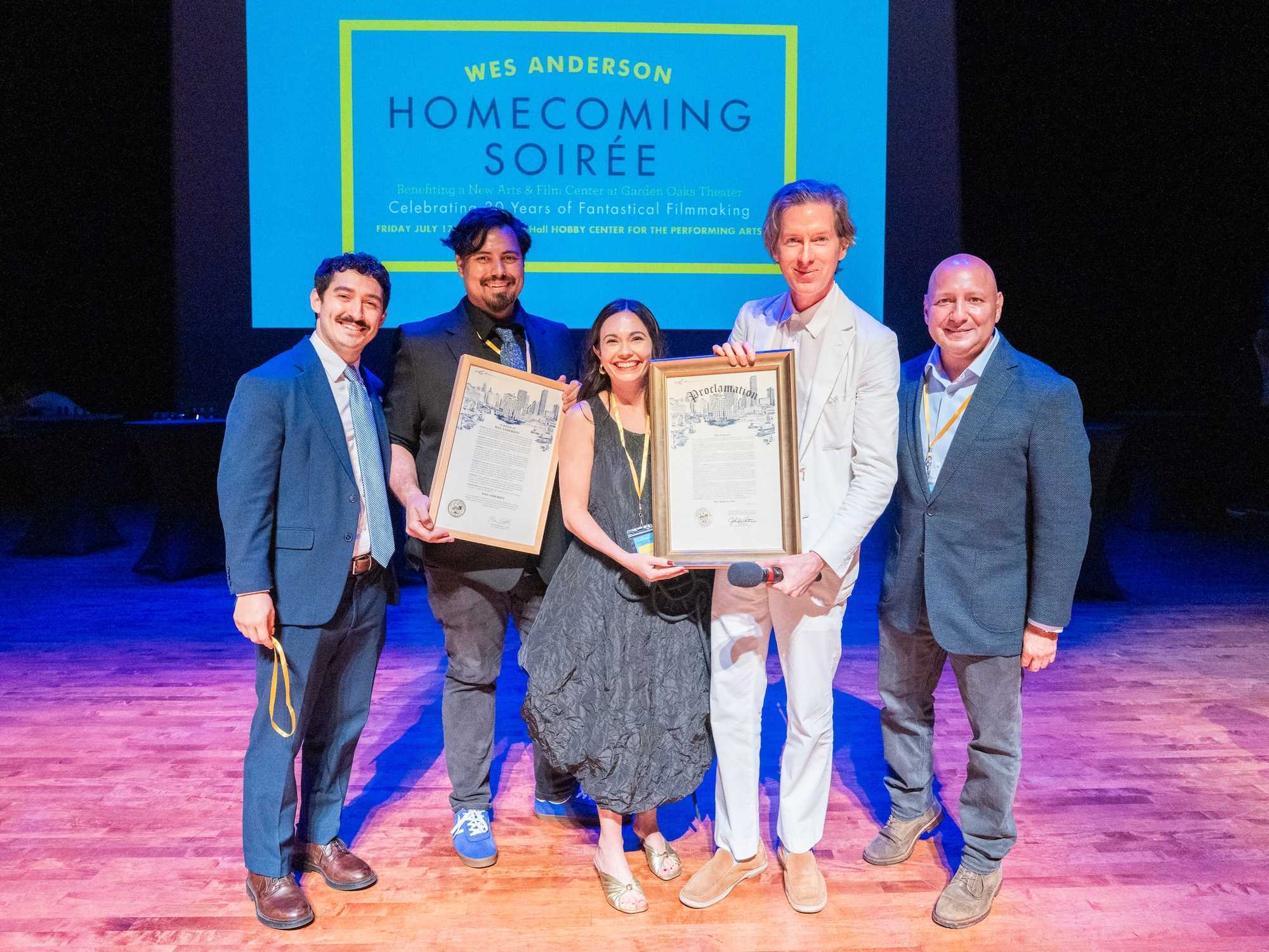 Wes Anderson's Houston homecoming supports historic theater restoration