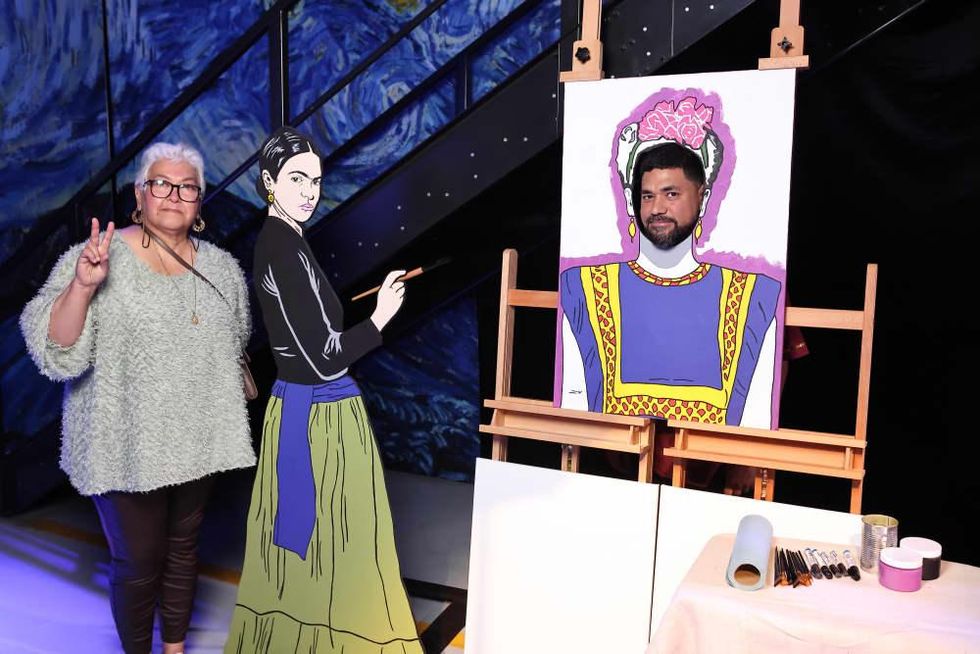 Immersive Frida Kahlo VIP reception Donkeemom Donkeeboy Sylvia Roman Alex Roman