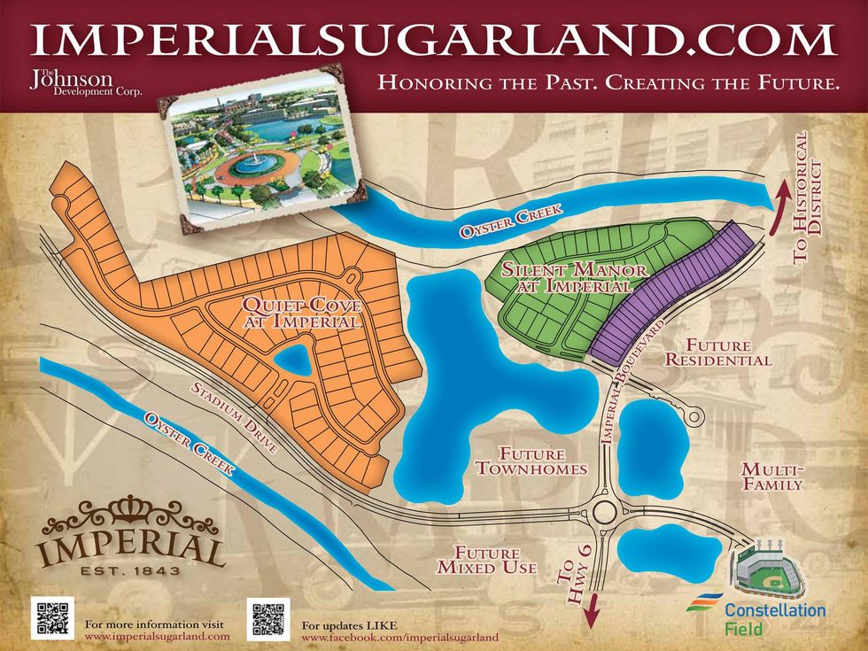 Imperial Sugar Land map WITH WORDING