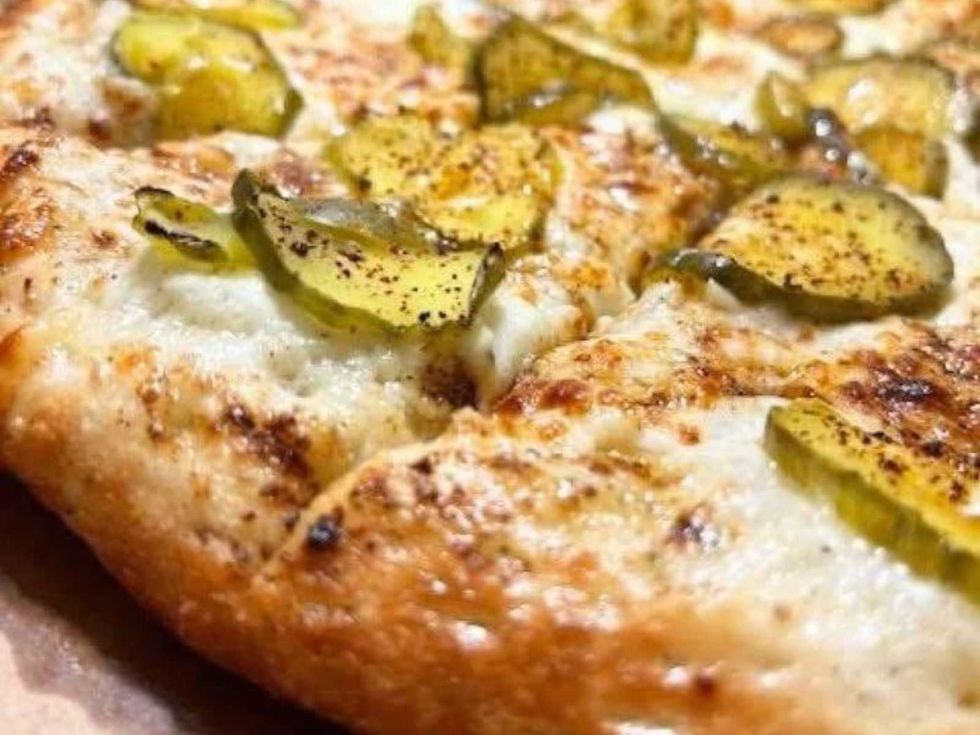 In a Pickle Festival, pickle pizza