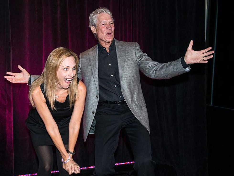 In the Pink of Health VIP party in The Woodlands October 2013 Marlee Matlin and Brady Hull