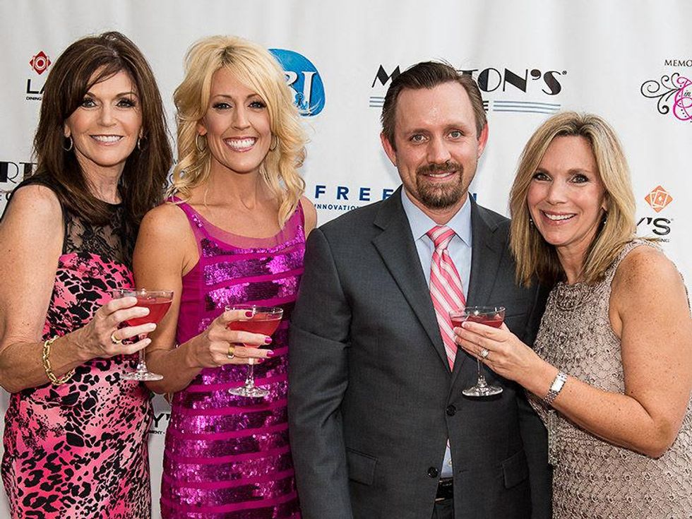 In the Pink of Health VIP party in The Woodlands October 2013 Melissa Preston, from left, Carrie Hyman, Ron Slater and Ann Wolford