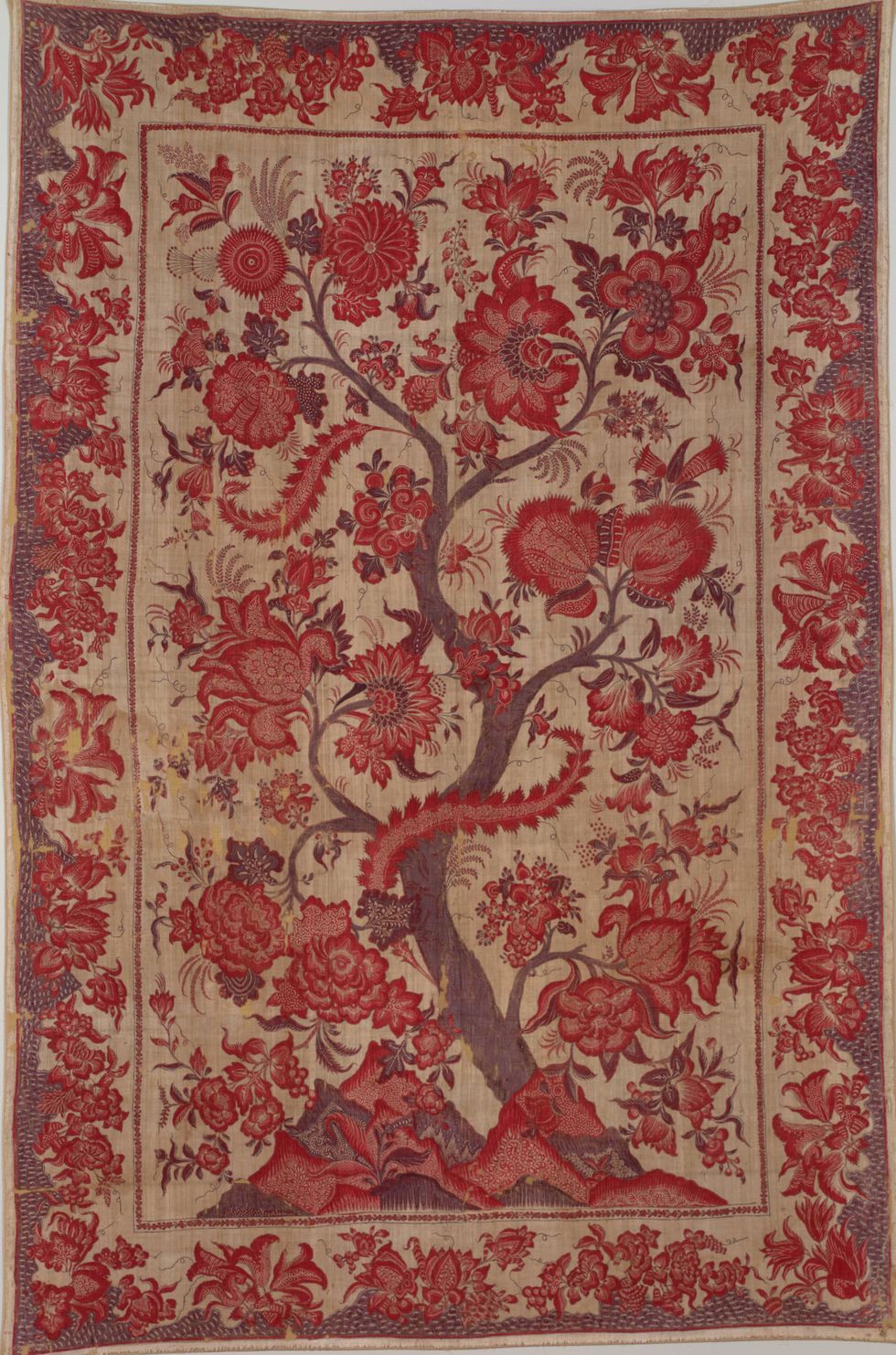 Indian, Coromandel Coast, Palampore, 18th century.
