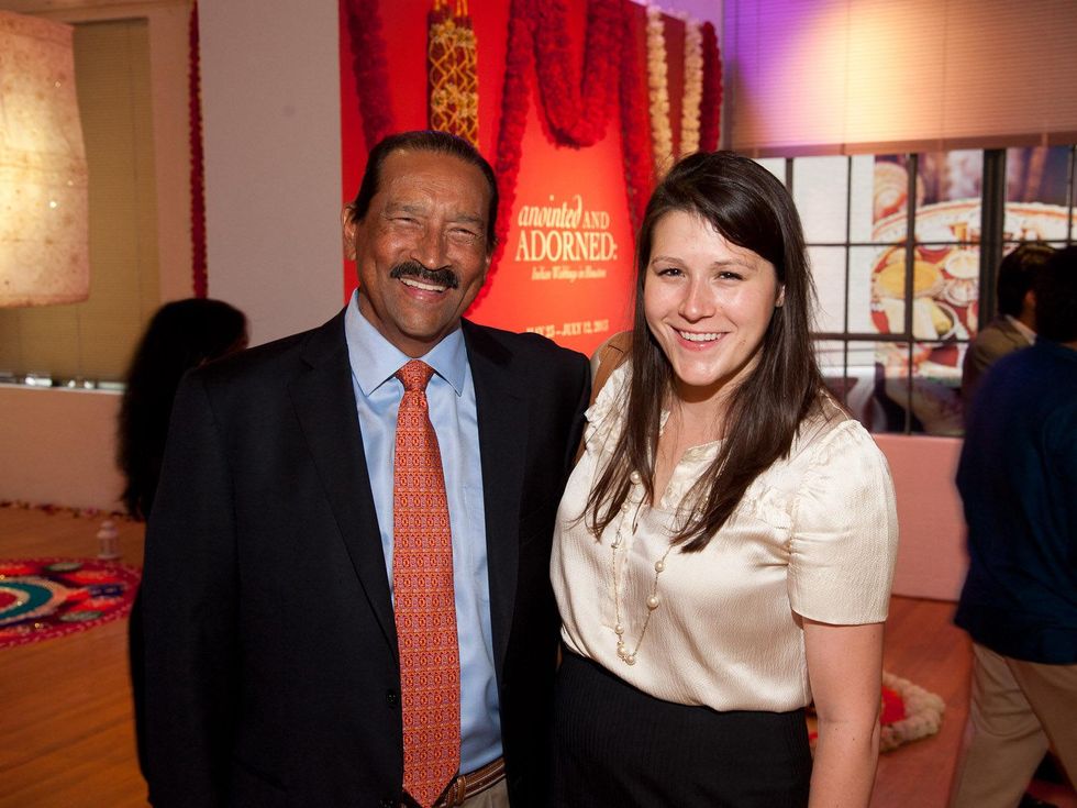 Indian Weddings exhibition Houston June 2013 Michael Trevi\u00f1o with daughter Margot