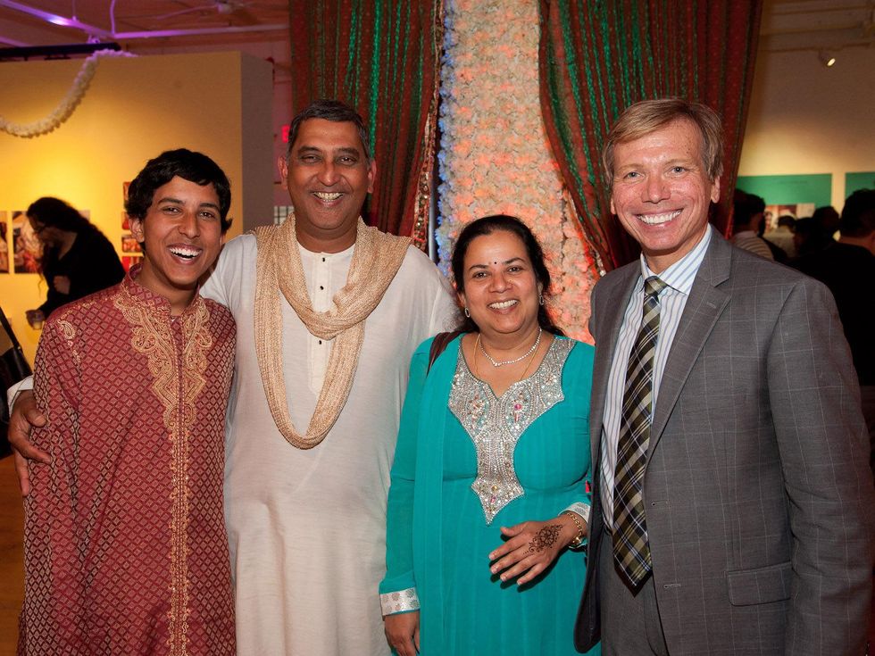 Indian Weddings exhibition Houston June 2013 Shyam Raghavan, Suresh Raghavan and Sasi Raghavan with Jonathon Glus