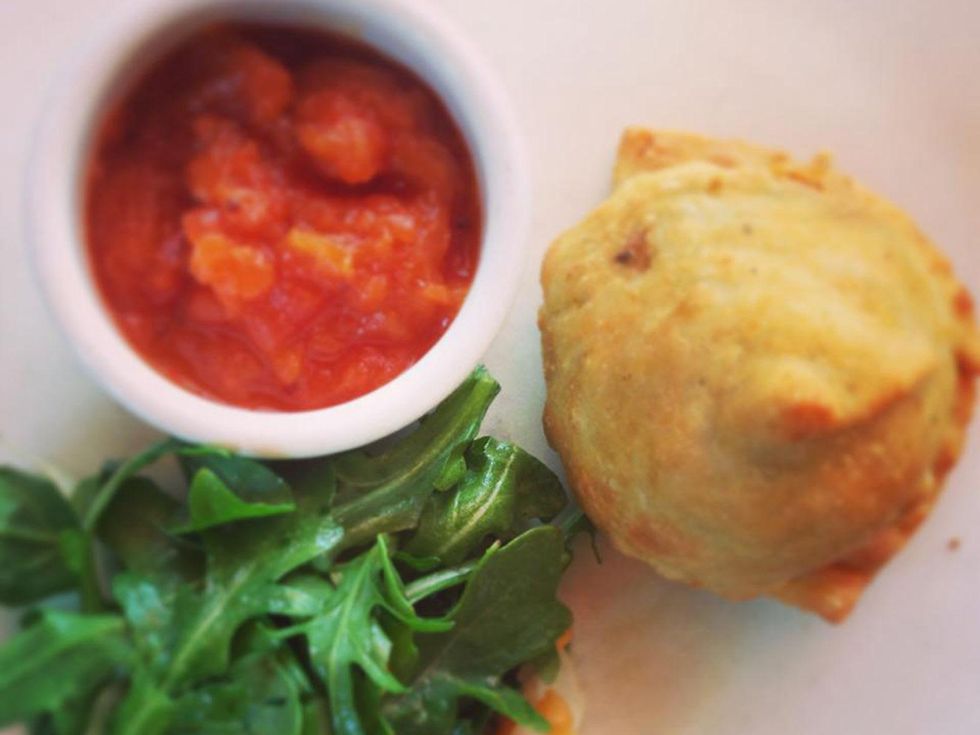 Indika lump crab meat samosa