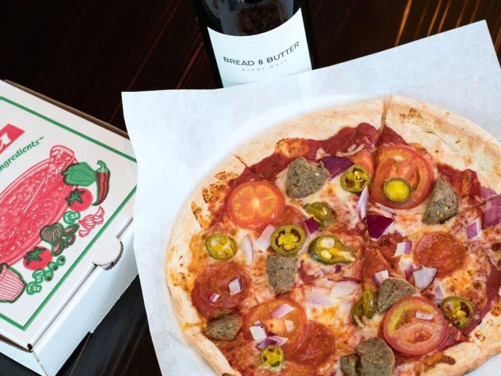 Inferno pizza and wine