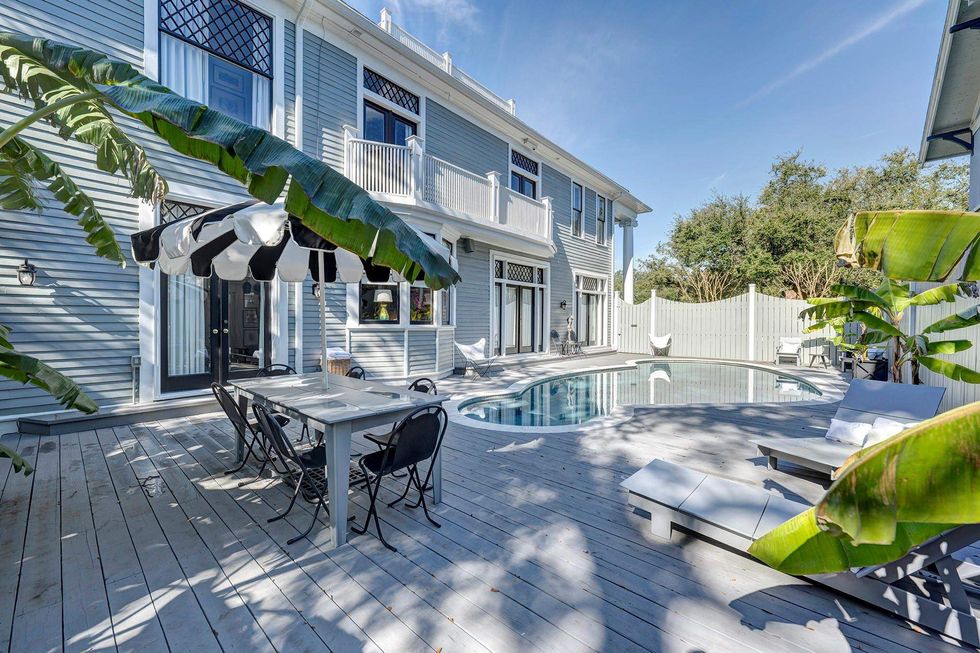 Inground pool and deck of 200 Westmoreland Street