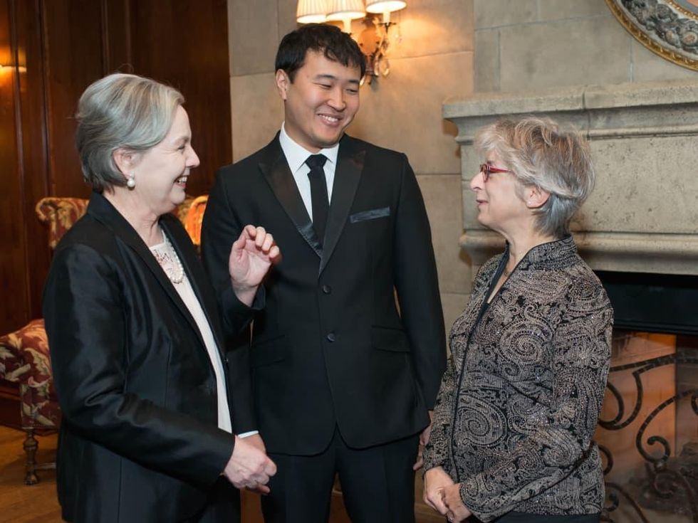 Inprint Gala Before dinner readers Robin Davidson, Matthew Salesses, and Leah Lax