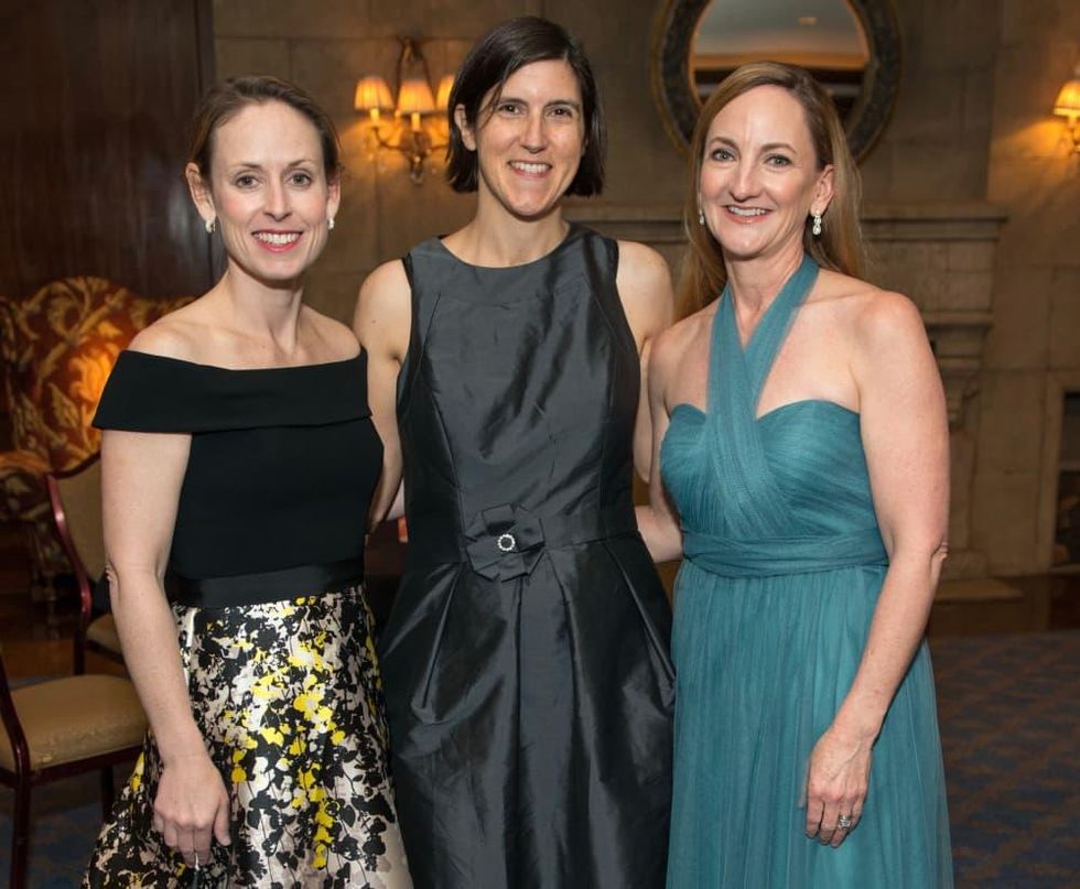 Inprint Poets & Writers Gala 2017: nprint Board President Eleanor Gilbane, featured speaker Curtis Sittenfeld, and Inprint Board Chair Chris Bryan