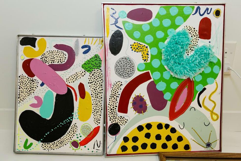 Inside Her Studio Houston Rice Village art by Shelbi Nicole