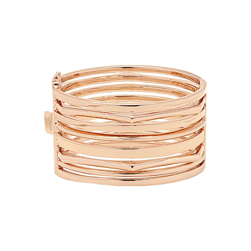 InStyle NineWest rose gold metal statement cuff