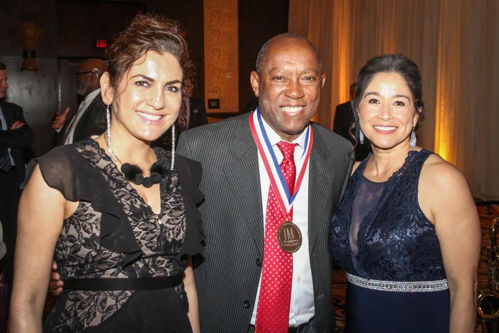Interfaith Gala Jasmeeta Singh, Mayor Sylvester Turner, Carol Pena
