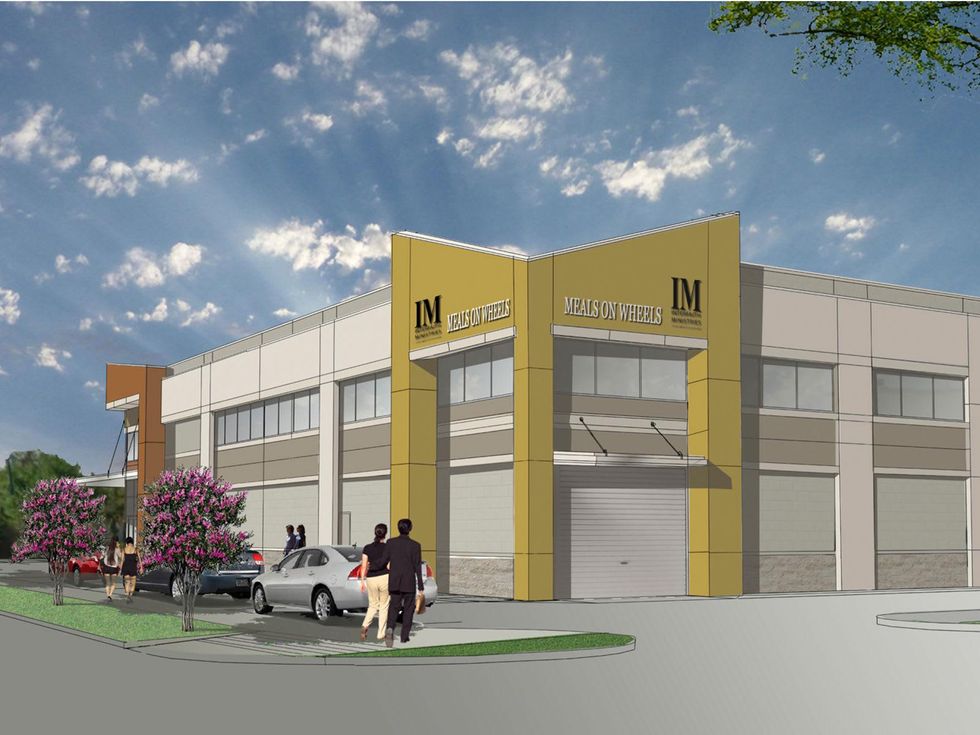 Interfaith Ministries Meals on Wheels groundbreaking, April 2013, exterior back