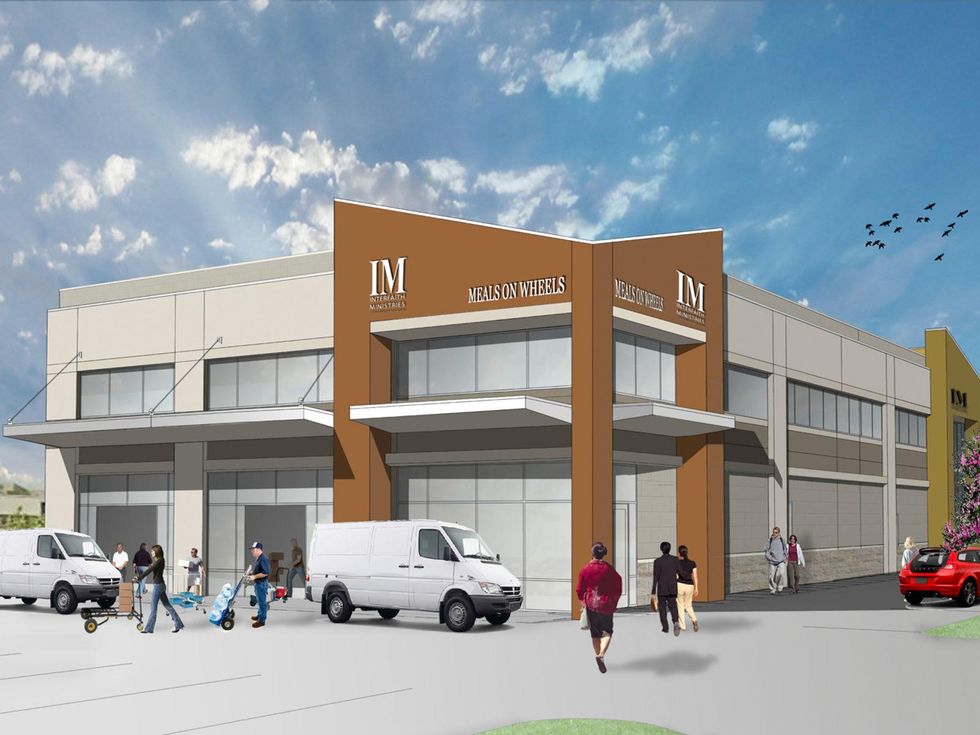 Interfaith Ministries Meals on Wheels groundbreaking, April 2013, exterior front