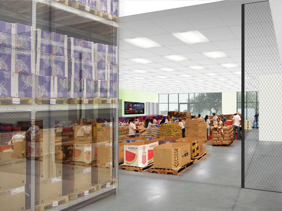 Interfaith Ministries Meals on Wheels groundbreaking, April 2013, interior