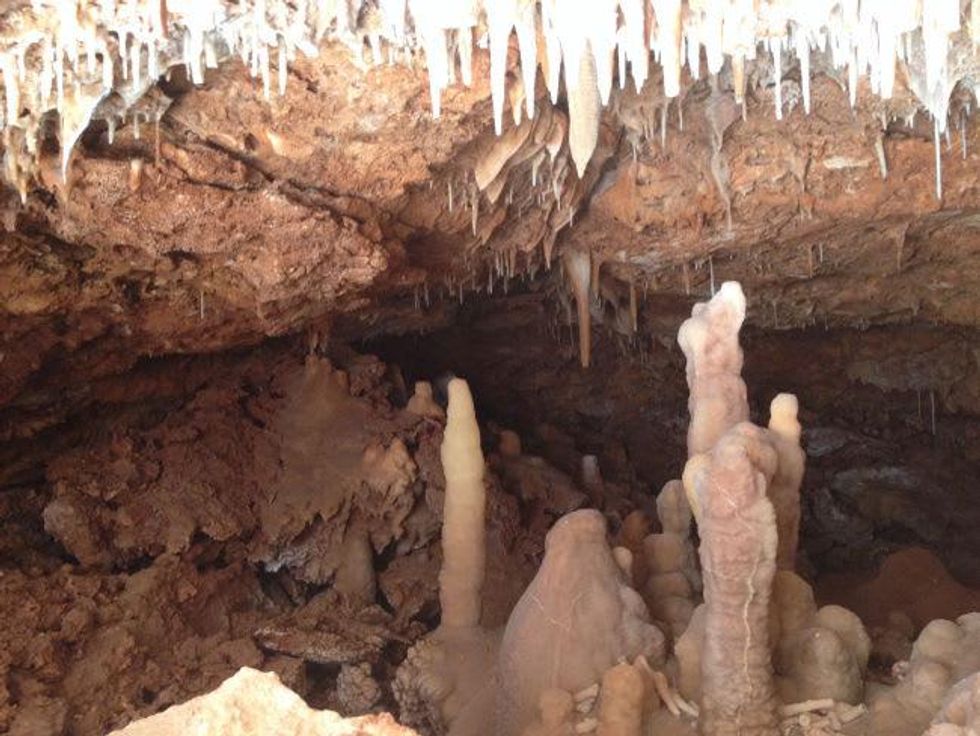 interior cave near McNeil High School found during construction