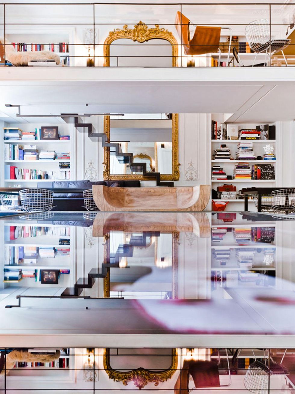 interior design Nina Magon antique mirror designed by Isabelle Stanislas and Leiko Oshima of SO-AN