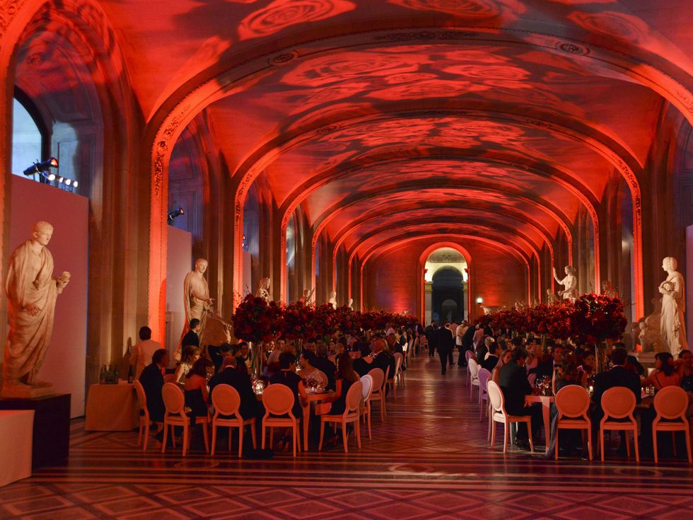 Interior of Louvre party June 2013