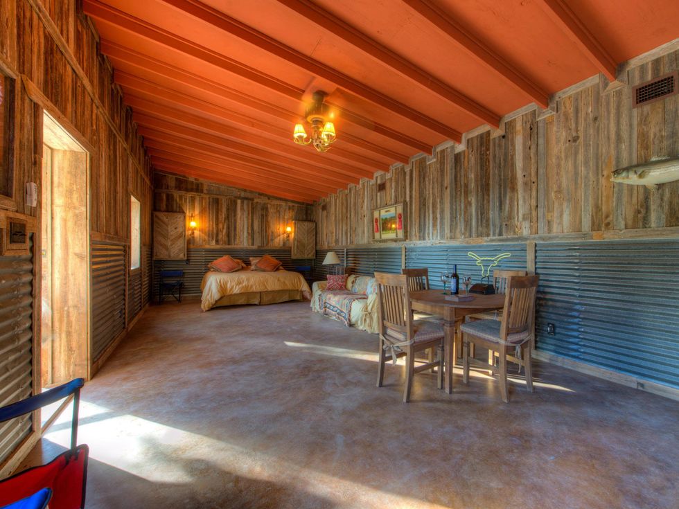 interior Red Adair ranch house patio