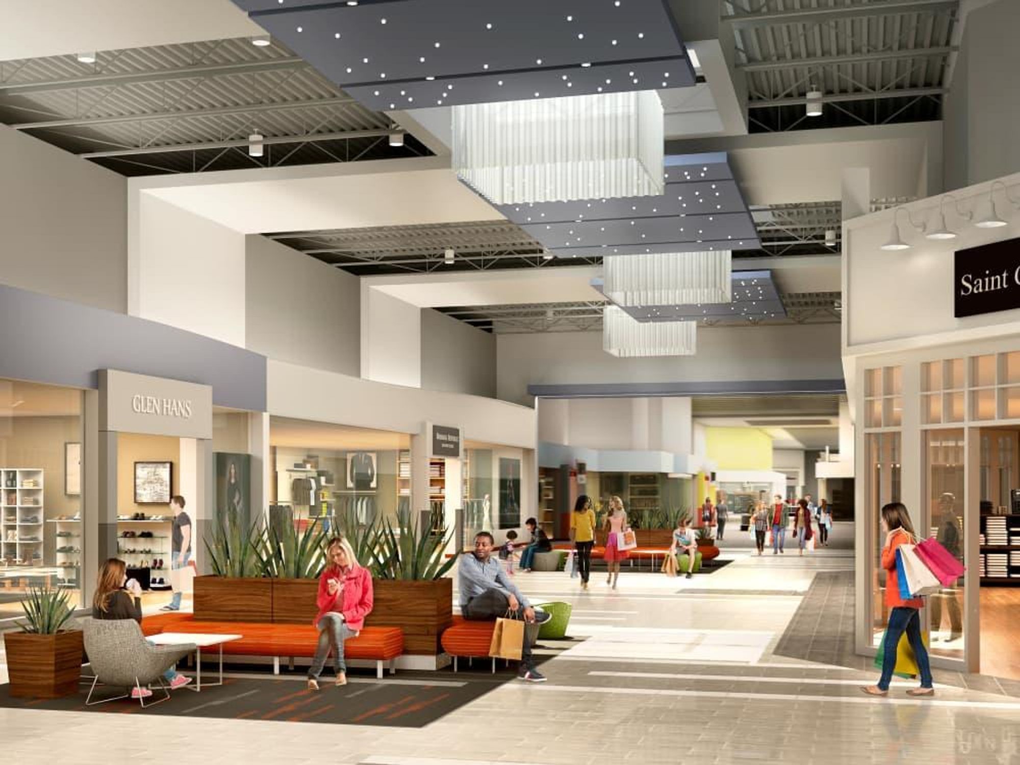 interior rendering new Katy Mills Mall