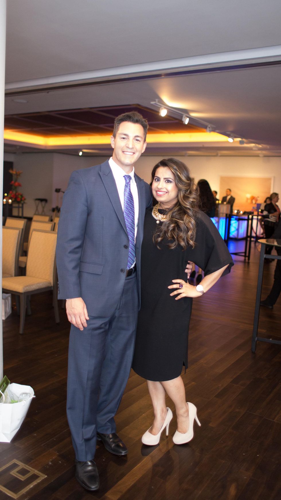 International Mother's Day Soiree May 2015 Emcee Andy Cerota and Ruchi Mukherjee