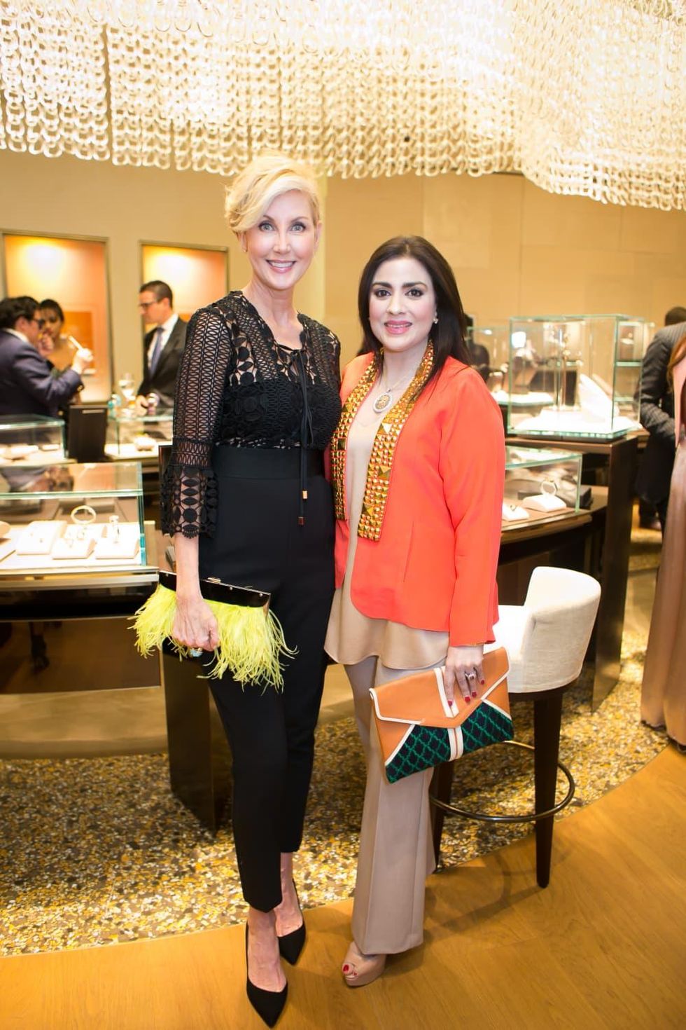 International Mothers' Day at Bulgari, March 2016, Jerri Moore, Maha Rasheed Khan