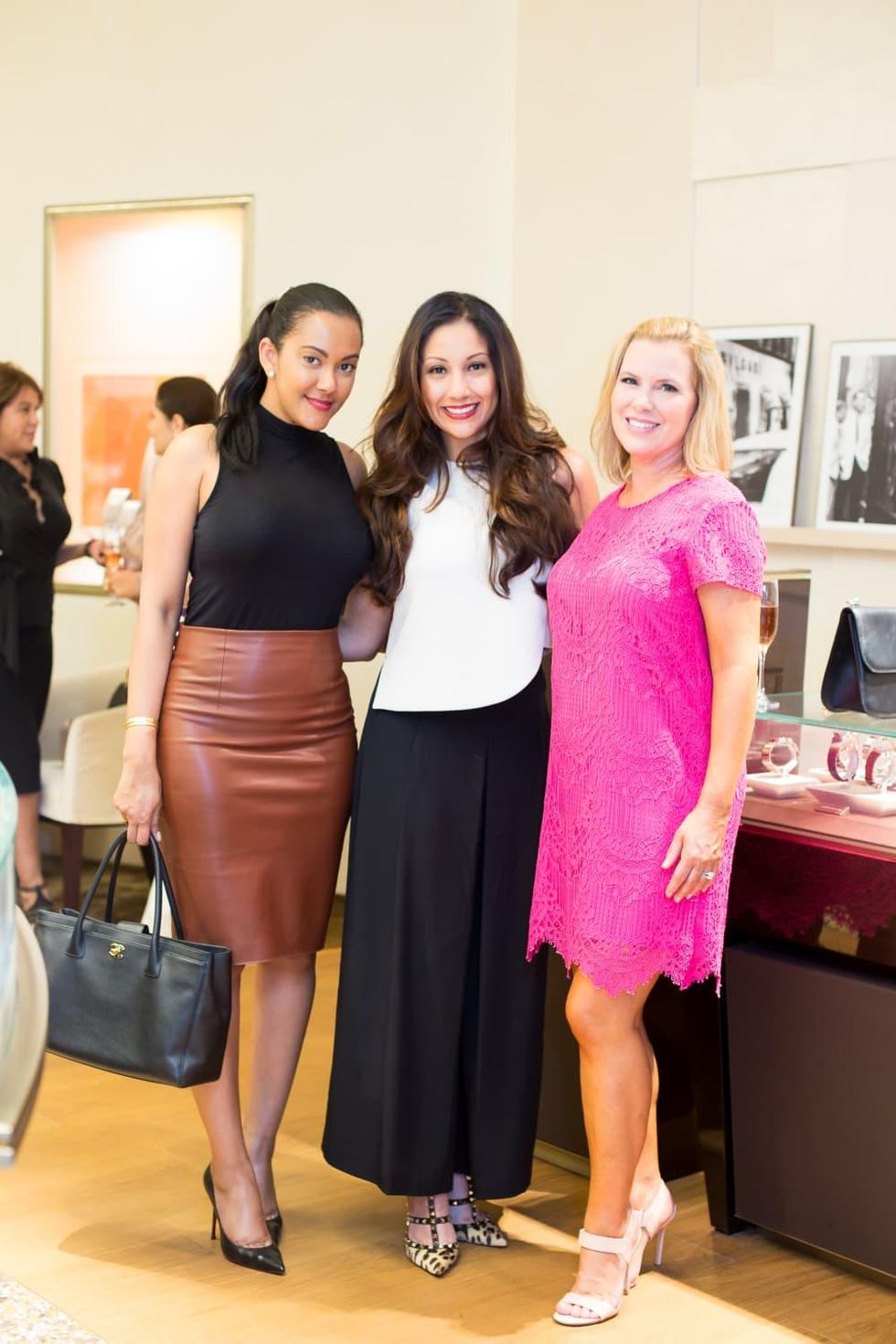 International Mothers' Day at Bulgari, March 2016, Leyci Garces, Nancy Almodovar, Casey Curry