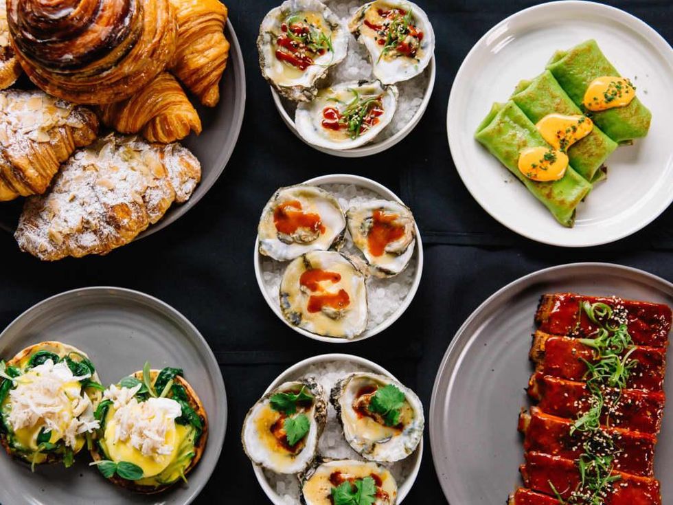 International Smoke brunch spread