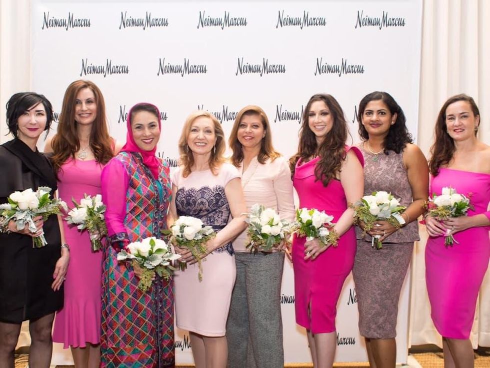 international Soiree Kickoff, Carrie Brandsberg Dahl, Brigitte Kalai, Dr. Monira Kundi, Denise O'Brian, Shabnam Shaikh, Jill Shull, Ishwaria, Mohan Subbiah, Toni Tate