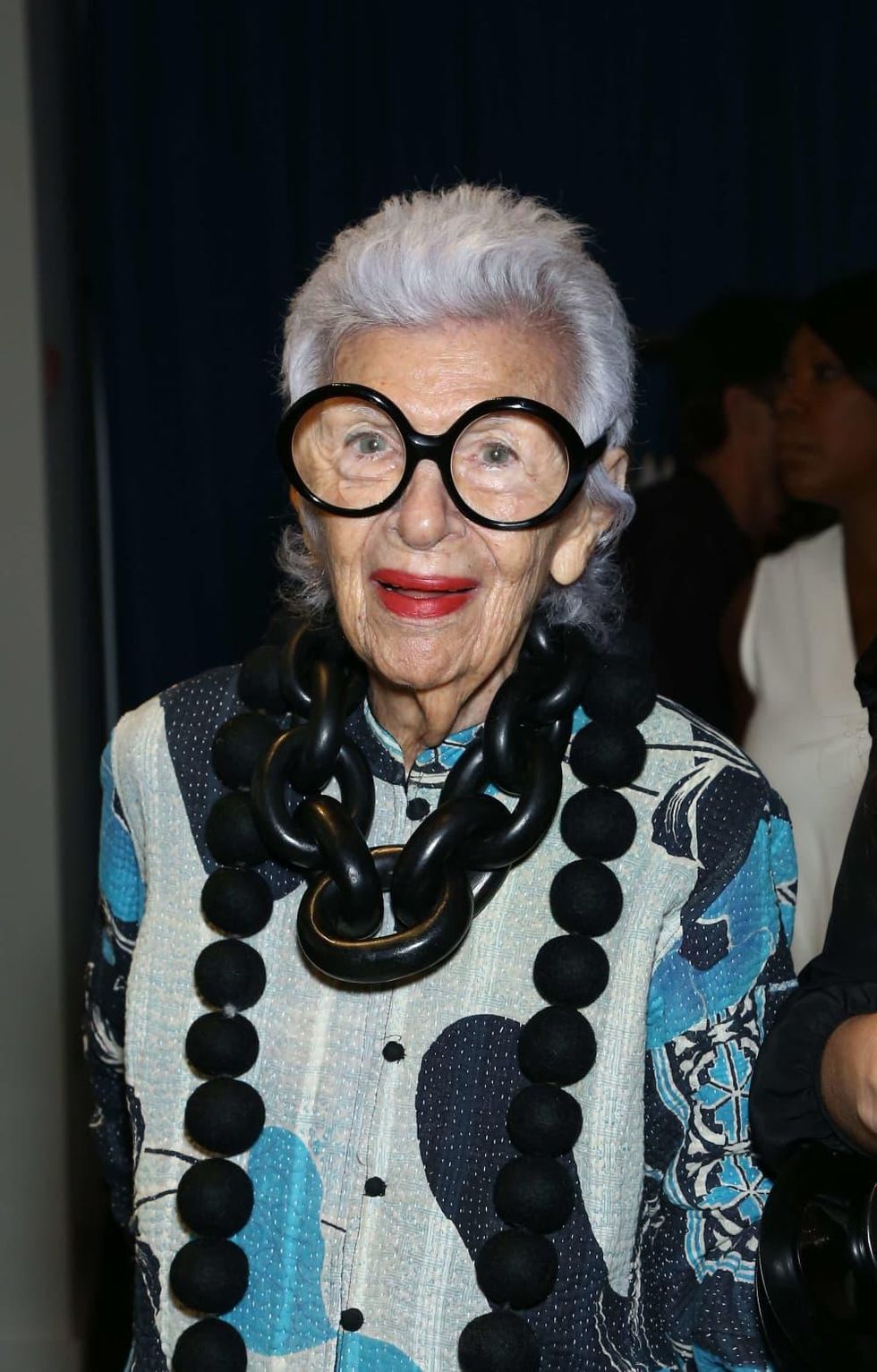 Iris Apfel attends HSN Presents Serena Williams Signature Statement Collection Fashion Show
