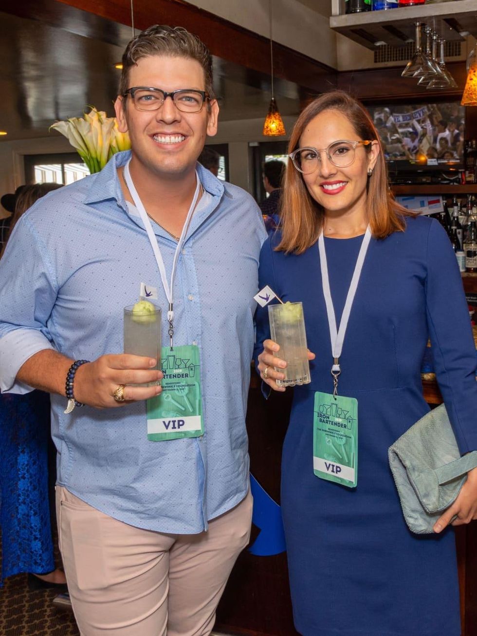 Iron Bartender Justin and Natalie Goodman