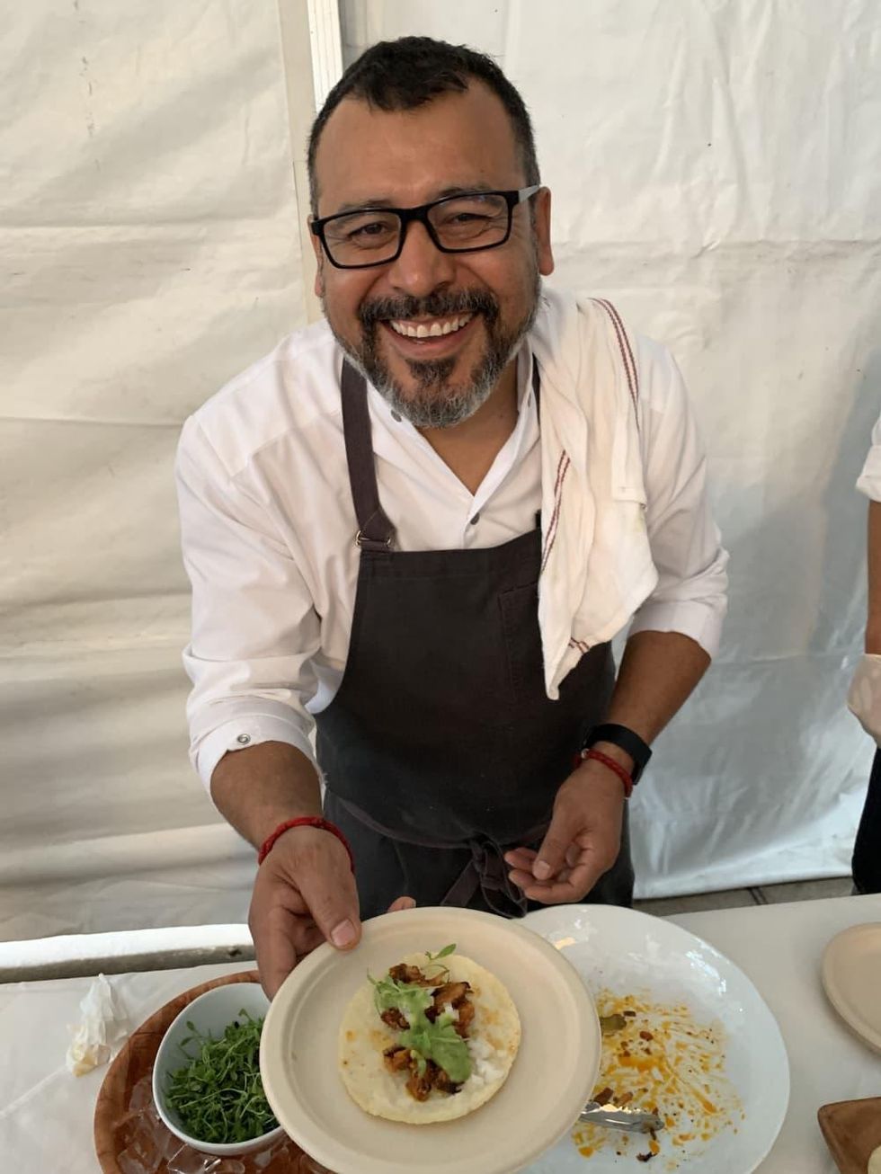 Iron Bartender Ruben Ortega pastor taco