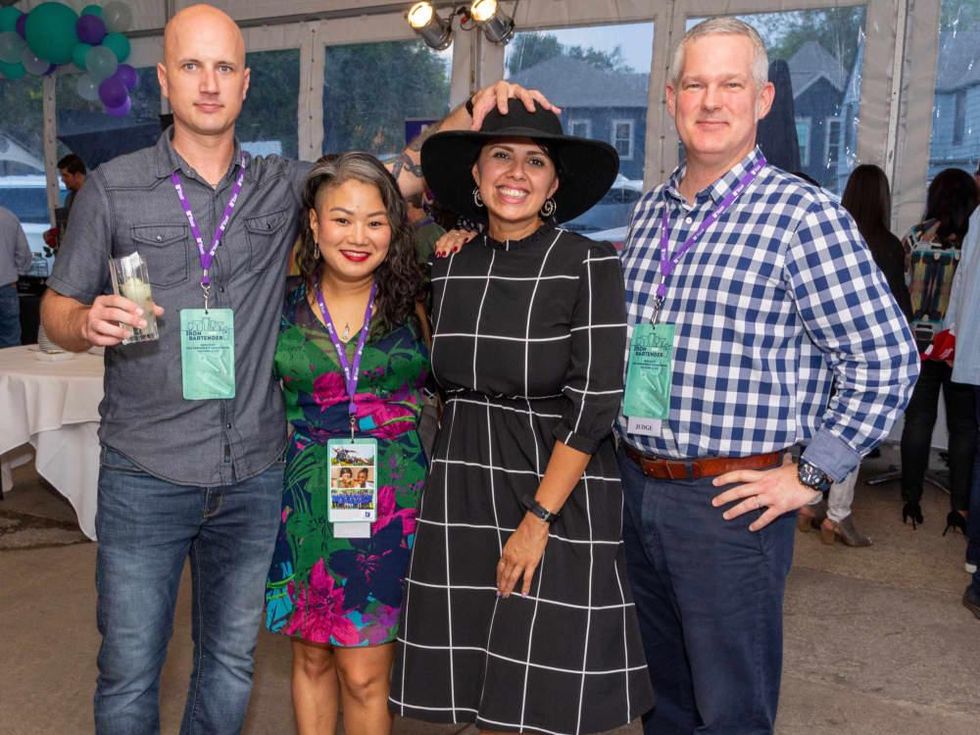 Iron Bartender Todd Leveritt, Cat Nguyen, Linda Salinas, Antonio Gianola