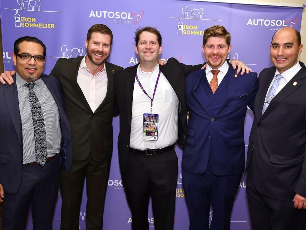 Iron Sommelier 2019 Christian Varas, David Keck, Sean Beck, Jason Mason, Steve McDonald