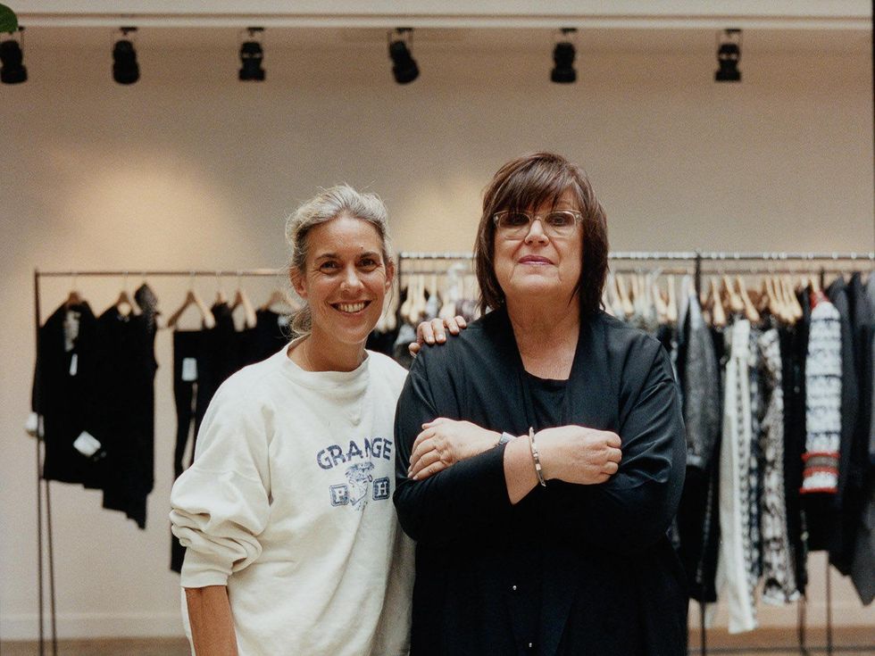 Isabel Marant for H&M with Margareta van den Bosch, creative advisor at H&M