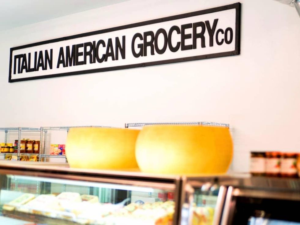 Italian American Grocery Heights internal sign