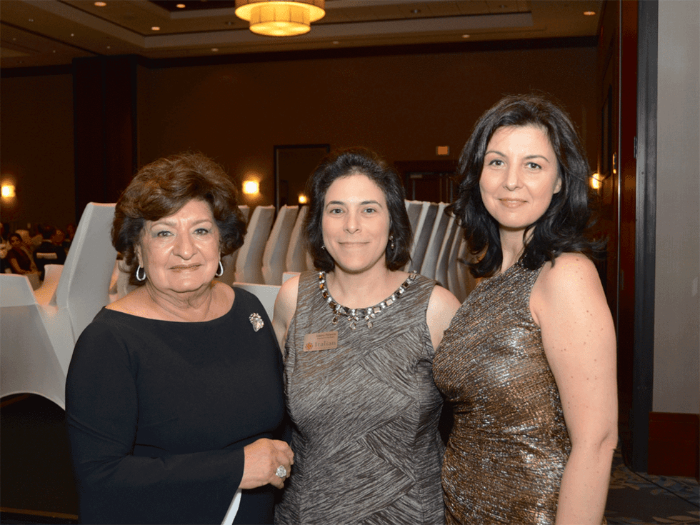 Italian Culture and Community Center Gala 2015 Dee Avioli 2015 Gala Co-Chair, 2015 ICCC President Joanna Palasota, the Honorable Consul General of Italy Elena Sgarbi