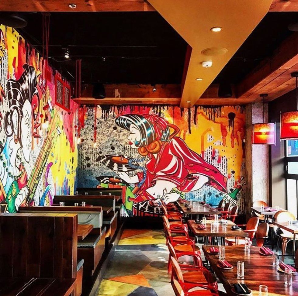 Izakaya restaurant interior