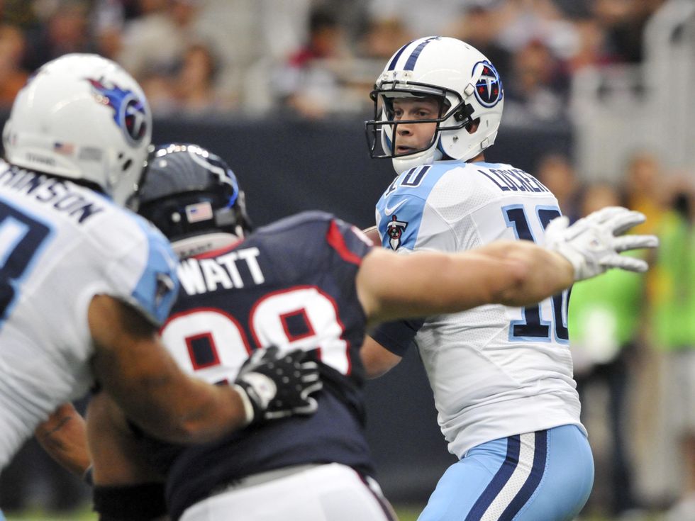 J.J. Watt rushing Titans