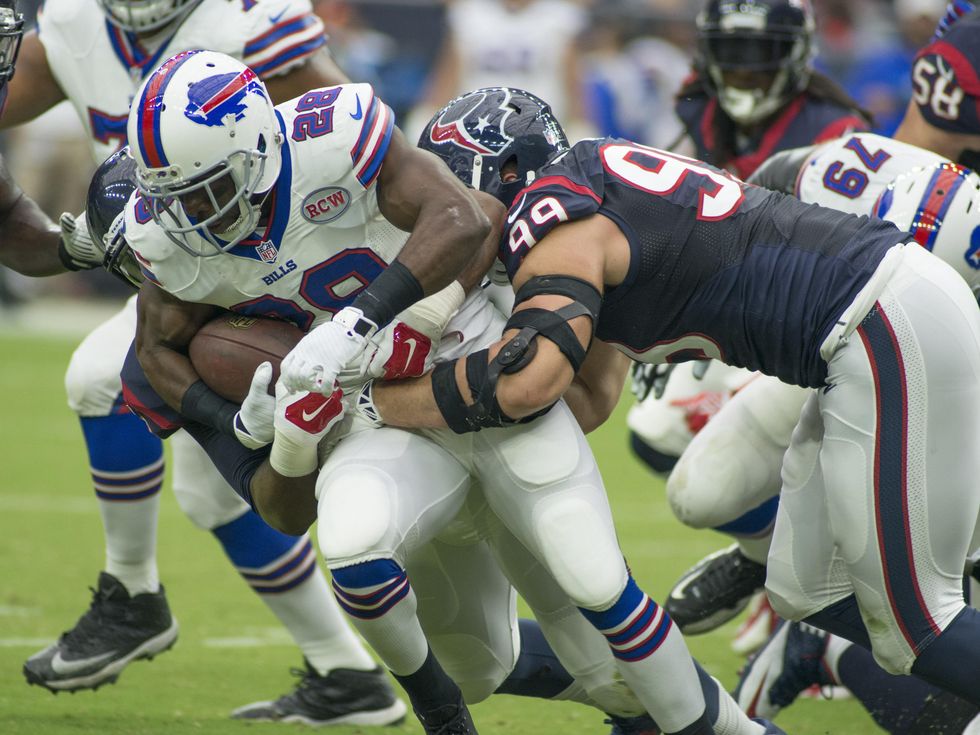 J.J. Watt Texans Bills solo tackle